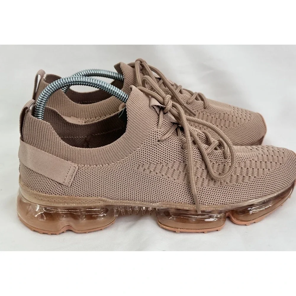LA SHEELAH‎ Mauve Flow 19 Sneaker Stretch Elastic Mesh Air Bubble Cushion Size 8